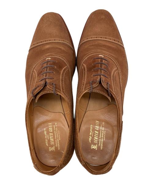 SCOTCH GRAIN（スコッチグレイン）SCOTCH GRAIN (スコッチグレイン) ストレートチップシューズ ブラウン サイズ:27の古着・服飾アイテム