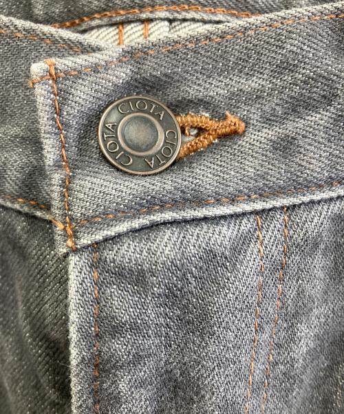 CIOTA（シオタ）CIOTA (シオタ) インディゴスビンコットン13.5ozテーパードデニム グレー サイズ:34の古着・服飾アイテム