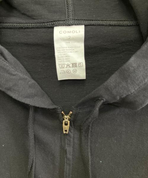 COMOLI（コモリ）COMOLI (コモリ) ジャージ ジップパーカ ブラック サイズ:2の古着・服飾アイテム