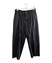 MARKAWARE（マーカウェア）の古着「DRY VOILE TWILL COMFORT FIT EASY TROUSERS」｜ブラック