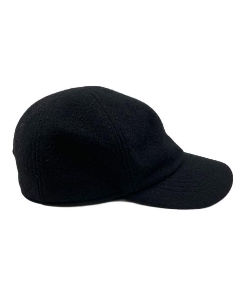 MARKAWARE（マーカウェア）MARKAWARE (マーカウェア) SPORTS CAP CASHMERE MELTON ブラック サイズ:Fの古着・服飾アイテム