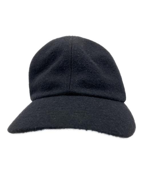 MARKAWARE（マーカウェア）MARKAWARE (マーカウェア) SPORTS CAP CASHMERE MELTON ブラック サイズ:Fの古着・服飾アイテム