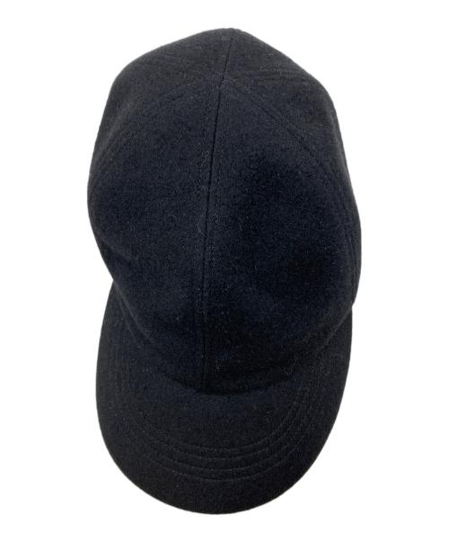 MARKAWARE（マーカウェア）MARKAWARE (マーカウェア) SPORTS CAP CASHMERE MELTON ブラック サイズ:Fの古着・服飾アイテム