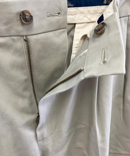 BROOKS BROTHERS（ブルックスブラザーズ）BROOKS BROTHERS (ブルックスブラザーズ) ツータックパンツ ベージュ サイズ:W34の古着・服飾アイテム