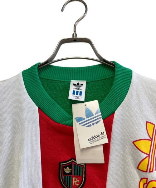 adidas（アディダス）adidas (アディダス) スウェット グリーン×レッド サイズ:L 未使用品の古着・服飾アイテム