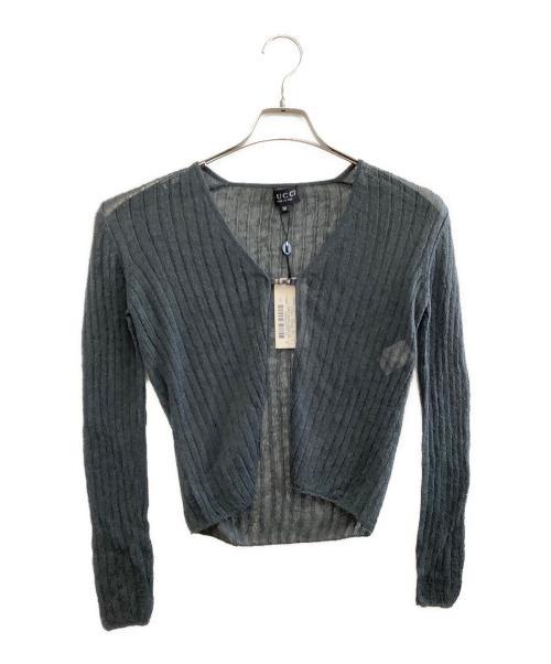 GUCCI（グッチ）GUCCI (グッチ) 薄手カーディガン ネイビー サイズ:Mの古着・服飾アイテム