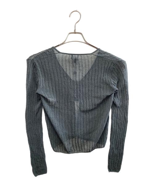 GUCCI（グッチ）GUCCI (グッチ) 薄手カーディガン ネイビー サイズ:Mの古着・服飾アイテム
