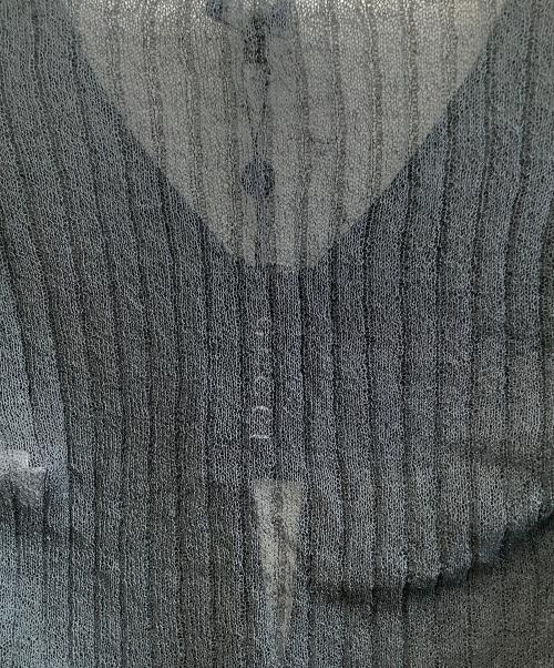 GUCCI（グッチ）GUCCI (グッチ) 薄手カーディガン ネイビー サイズ:Mの古着・服飾アイテム