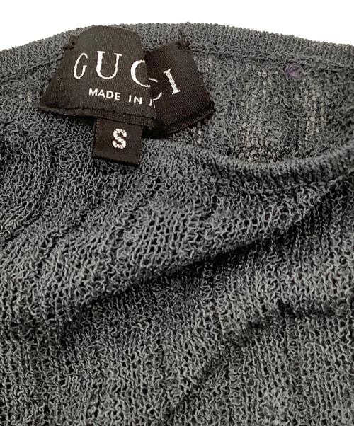 GUCCI（グッチ）GUCCI (グッチ) 薄手カーディガン ネイビー サイズ:Mの古着・服飾アイテム