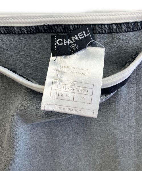 CHANEL（シャネル）CHANEL (シャネル) スカート グレー サイズ:36の古着・服飾アイテム