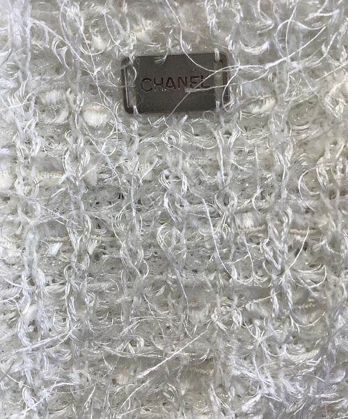 CHANEL（シャネル）CHANEL (シャネル) ラメ キャミソール ニット ホワイト サイズ:40の古着・服飾アイテム