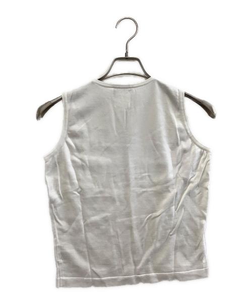 CHANEL（シャネル）CHANEL (シャネル) ノースリーブカットソー ホワイト サイズ:38の古着・服飾アイテム