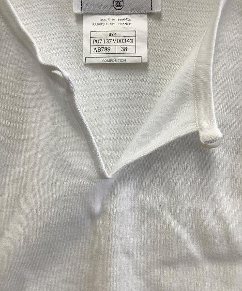 CHANEL（シャネル）CHANEL (シャネル) ノースリーブカットソー ホワイト サイズ:38の古着・服飾アイテム