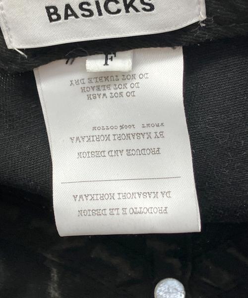 BASICKS（ベイシックス）BASICKS (ベイシックス) キャップ ブラック サイズ:Fの古着・服飾アイテム