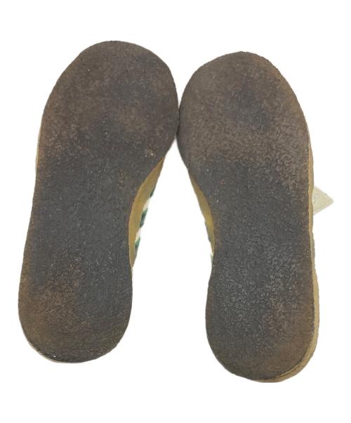adidas（アディダス）adidas (アディダス) KITH (キス) CLARKS (クラークス) ローカットスニーカー グリーン×ベージュ サイズ:26の古着・服飾アイテム
