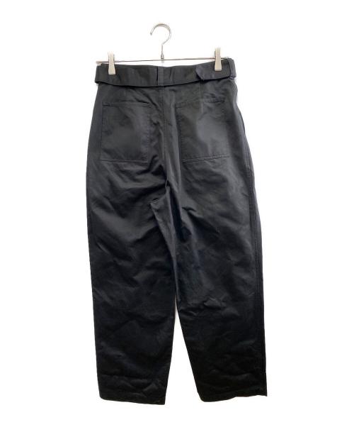 MACKINTOSH PHILOSOPHY（マッキントッシュ フィロソフィー）MACKINTOSH PHILOSOPHY (マッキントッシュ フィロソフィー) ベルト付きタックパンツ ブラック サイズ:2の古着・服飾アイテム