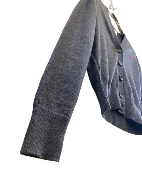 ami（アミ）ami (アミ) 薄手カーディガン チャコールグレー サイズ:XSの古着・服飾アイテム