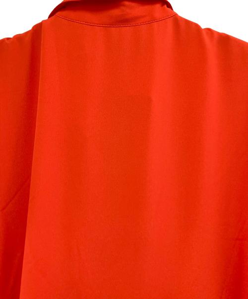 LAUREN RALPH LAUREN（ローレンラルフローレン）LAUREN RALPH LAUREN (ローレンラルフローレン) 半袖ワンピース オレンジ サイズ:6の古着・服飾アイテム