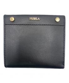 FURLA（フルラ）の古着「2つ折り財布」｜ブラック