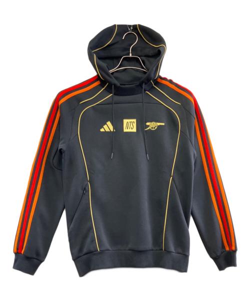 adidas（アディダス）adidas (アディダス) プルオーバーパーカー ブラック サイズ:S 未使用品の古着・服飾アイテム