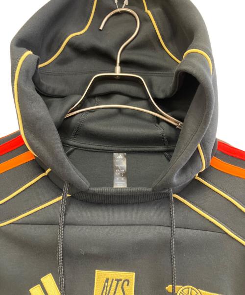 adidas（アディダス）adidas (アディダス) プルオーバーパーカー ブラック サイズ:S 未使用品の古着・服飾アイテム