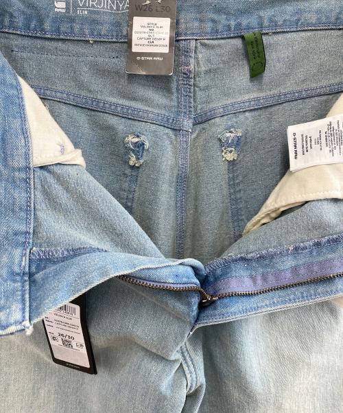 G-STAR RAW（ジースターロゥ）G-STAR RAW (ジースターロゥ) Virjinya Slim Jeans ブルー サイズ:26/30 未使用品の古着・服飾アイテム