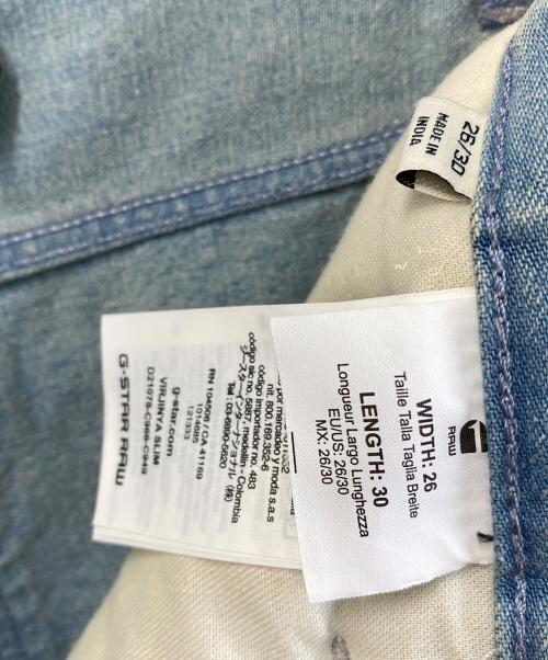 G-STAR RAW（ジースターロゥ）G-STAR RAW (ジースターロゥ) Virjinya Slim Jeans ブルー サイズ:26/30 未使用品の古着・服飾アイテム