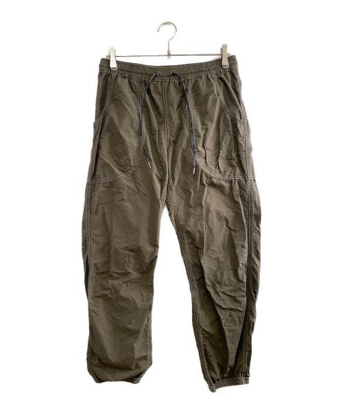 and wander（アンドワンダー）and wander (アンドワンダー) CORDURA cotton rip pants カーキ サイズ:3の古着・服飾アイテム