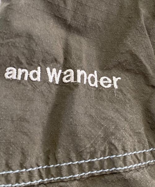 and wander（アンドワンダー）and wander (アンドワンダー) CORDURA cotton rip pants カーキ サイズ:3の古着・服飾アイテム