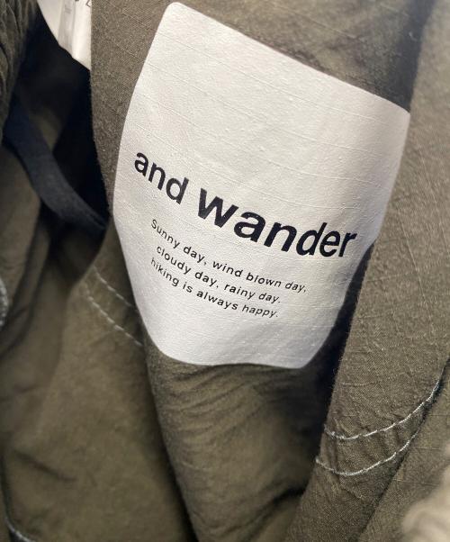 and wander（アンドワンダー）and wander (アンドワンダー) CORDURA cotton rip pants カーキ サイズ:3の古着・服飾アイテム