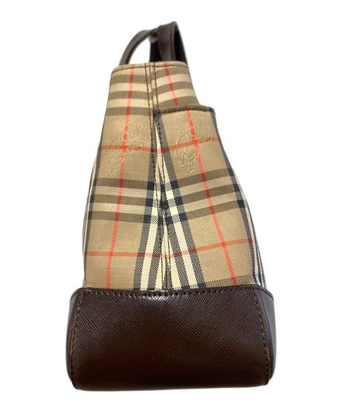 BURBERRY（バーバリー）BURBERRY (バーバリー) トートバッグ ブラウン×ベージュの古着・服飾アイテム