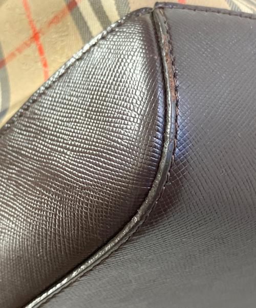 BURBERRY（バーバリー）BURBERRY (バーバリー) トートバッグ ブラウン×ベージュの古着・服飾アイテム