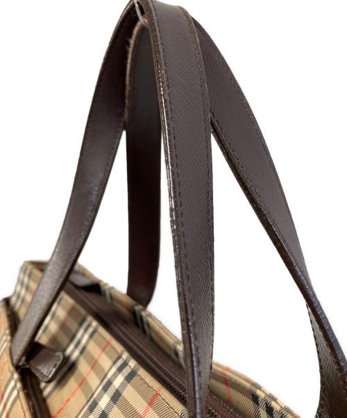 BURBERRY（バーバリー）BURBERRY (バーバリー) トートバッグ ブラウン×ベージュの古着・服飾アイテム