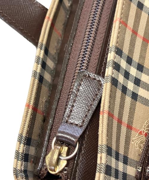 BURBERRY（バーバリー）BURBERRY (バーバリー) トートバッグ ブラウン×ベージュの古着・服飾アイテム