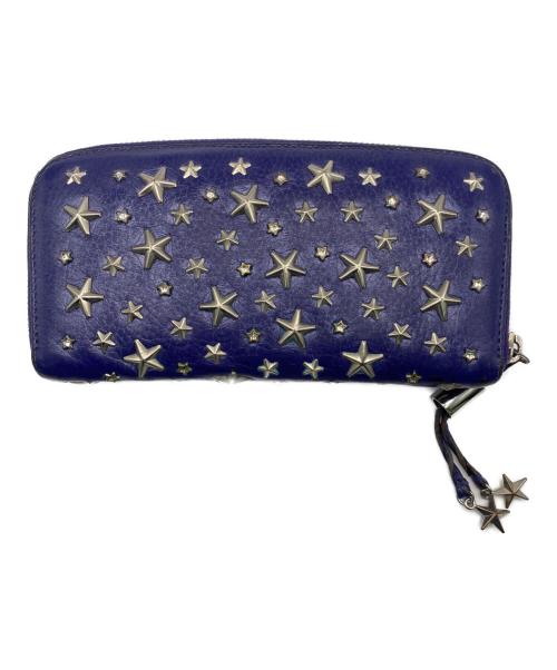 JIMMY CHOO（ジミーチュウ）JIMMY CHOO (ジミーチュウ) 長財布 パープルの古着・服飾アイテム