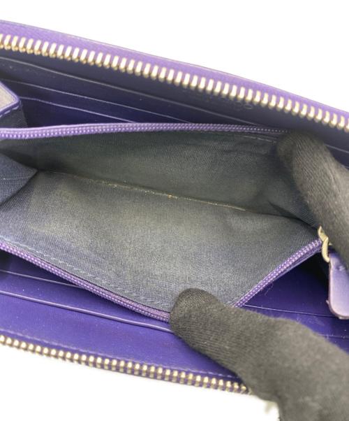 JIMMY CHOO（ジミーチュウ）JIMMY CHOO (ジミーチュウ) 長財布 パープルの古着・服飾アイテム