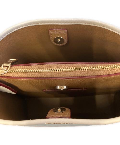 COACH（コーチ）COACH (コーチ) モリーバケット バッグ ベージュ×ブルーの古着・服飾アイテム