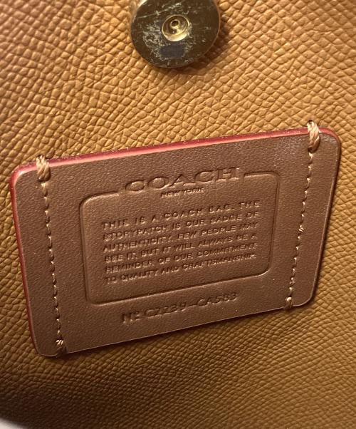 COACH（コーチ）COACH (コーチ) モリーバケット バッグ ベージュ×ブルーの古着・服飾アイテム
