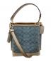 COACH (コーチ) モリーバケット バッグ ベージュ×ブルー：12000円