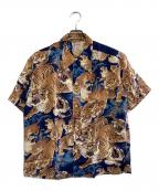 Sun Surfサンサーフ）の古着「半袖シャツ」｜ブラウン×ネイビー