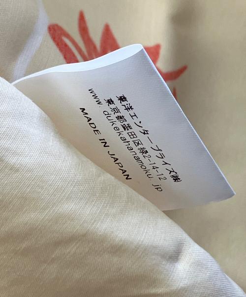 Duke Kahanamoku（デュークカハナモク）DUKE KAHANAMOKU (デュークカハナモク) 半袖シャツ ブルー×ベージュ サイズ:Lの古着・服飾アイテム