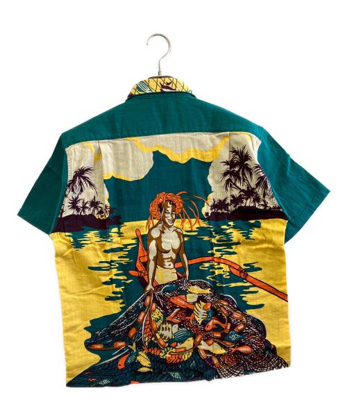 Sun Surf SPECIAL EDITION（サンサーフ・スペシャルエディション）SUN SURF SPECIAL EDITION (サンサーフ・スペシャルエディション) 半袖シャツ イエロー×グリーン サイズ:L 未使用品の古着・服飾アイテム