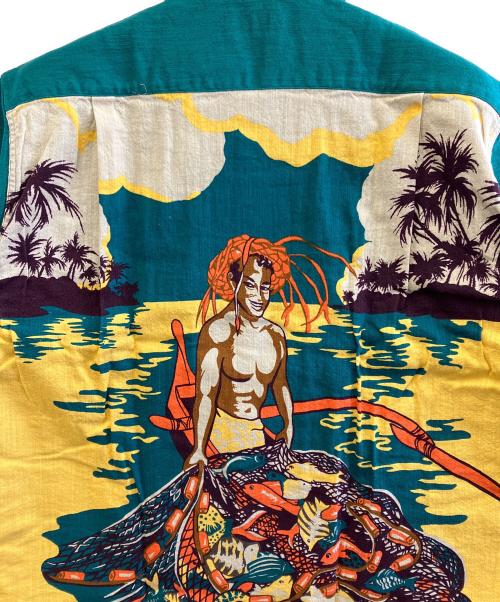 Sun Surf SPECIAL EDITION（サンサーフ・スペシャルエディション）SUN SURF SPECIAL EDITION (サンサーフ・スペシャルエディション) 半袖シャツ イエロー×グリーン サイズ:L 未使用品の古着・服飾アイテム