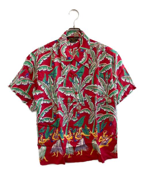 Sun Surf（サンサーフ）Sun Surf (サンサーフ) 半袖シャツ レッド×グリーン サイズ:L 未使用品の古着・服飾アイテム