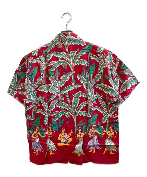 Sun Surf（サンサーフ）Sun Surf (サンサーフ) 半袖シャツ レッド×グリーン サイズ:L 未使用品の古着・服飾アイテム