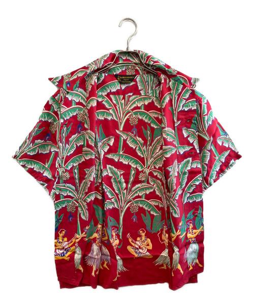 Sun Surf（サンサーフ）Sun Surf (サンサーフ) 半袖シャツ レッド×グリーン サイズ:L 未使用品の古着・服飾アイテム