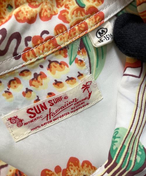 Sun Surf（サンサーフ）Sun Surf (サンサーフ) 半袖シャツ ブラウン×ホワイト サイズ:Mの古着・服飾アイテム