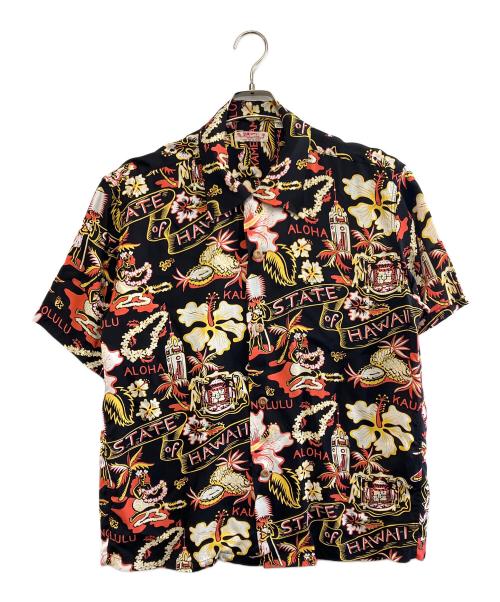 Sun Surf（サンサーフ）Sun Surf (サンサーフ) 半袖シャツ ブラック サイズ:Lの古着・服飾アイテム