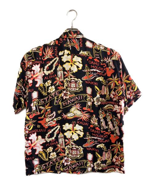 Sun Surf（サンサーフ）Sun Surf (サンサーフ) 半袖シャツ ブラック サイズ:Lの古着・服飾アイテム
