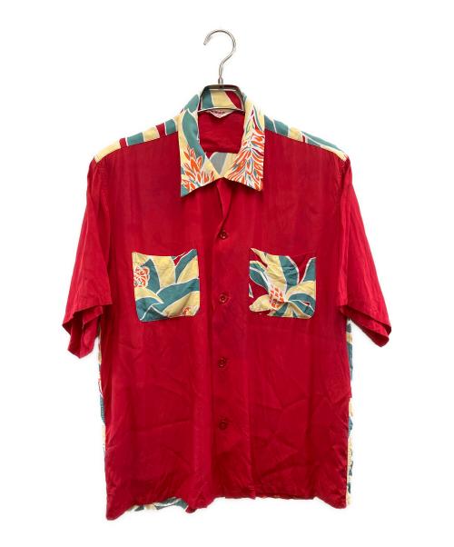 Sun Surf（サンサーフ）Sun Surf (サンサーフ) 半袖シャツ レッド サイズ:Lの古着・服飾アイテム